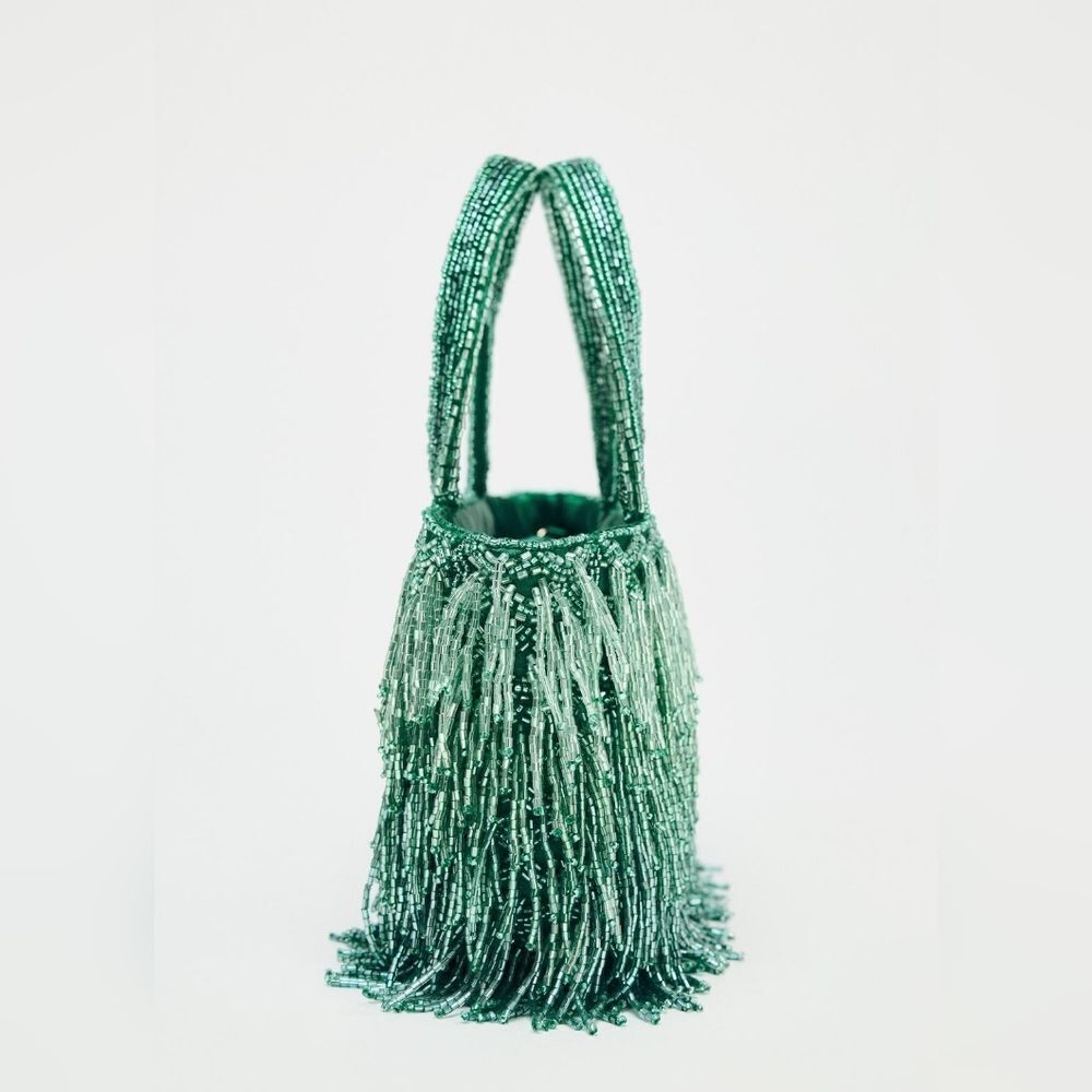 ZARA NWT RHINESTONE FRINGE BAG - Picture 11 of 13